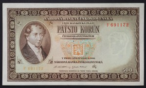 Cecoslovacchia, Periodo (1945-1960), 500 Korun 1946