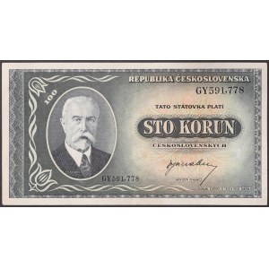 Czechoslovakia, Period (1945-1960), 100 Korun n.d. (1945)