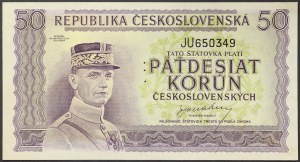 Tchécoslovaquie, période (1945-1960), 50 Korun s.d. (1945)