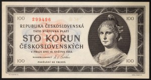 Czechoslovakia, Period (1945-1960), 50 Korun 16/05/1945