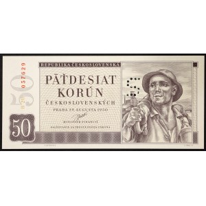 Tschechoslowakei, Zeitraum (1945-1960), 50 Korun 1950