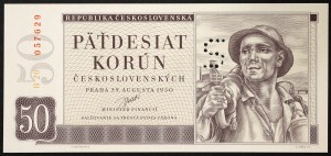 Czechoslovakia, Period (1945-1960), 50 Korun 1950