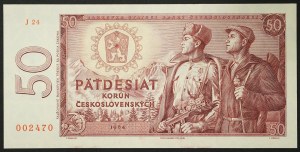 Czechoslovakia, Socialist Republic (1962-1990), 50 Korun 1964-65
