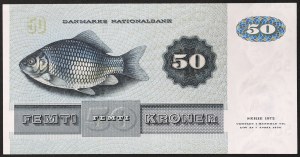 Denmark, Kingdom, Margrethe II (1972-date), 50 Kroner 1976