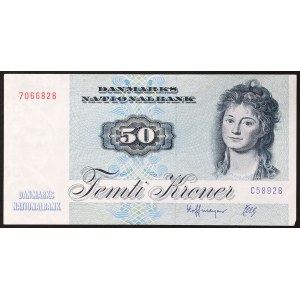 Danemark, Royaume, Margrethe II (1972-date), 50 couronnes 1989