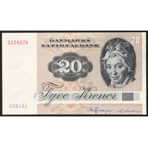 Danemark, Royaume, Margrethe II (1972-date), 20 couronnes 1981