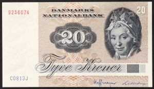 Denmark, Kingdom, Margrethe II (1972-date), 20 Kroner 1981