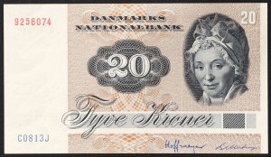 Dania, Królestwo, Małgorzata II (1972 - zm.), 20 koron 1981 r.