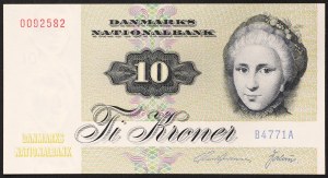 Dánsko, Království, Margrethe II (1972-data), 10 korun 1977