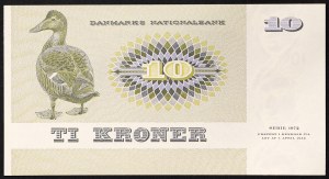 Dänemark, Königreich, Margrethe II (1972-date), 10 Kronen 1977