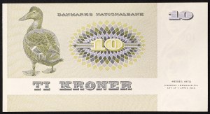 Dánsko, Království, Margrethe II (1972-data), 10 korun 1977