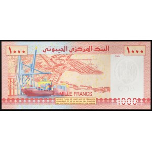 Džibutsko, republika (1977-dátum), 1 000 frankov b.d. (2005)