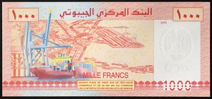 Džibutsko, republika (1977-dátum), 1 000 frankov b.d. (2005)