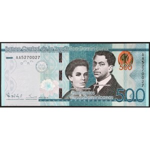 Dominikánská republika, 500 pesos 2014