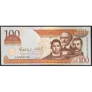 Dominican Republic, 100 Pesos oro 2004