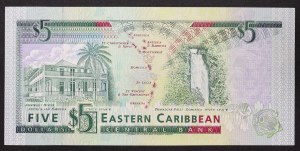 Ostkaribische Staaten (seit 1965), Antigua und Barbuda (A), 5 Dollar n.d. (1993)