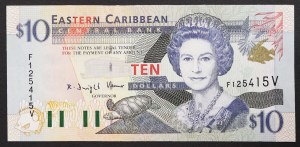 Państwa wschodnich Karaibów (1965-date), St. Vincent i Grenadyny (V), 10 dolarów b.d. (2000)