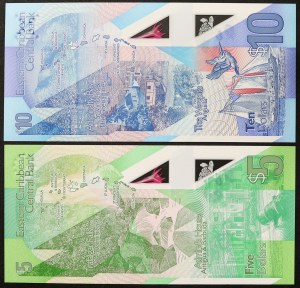 Etats des Caraïbes orientales (1965-date), (A partir de 2008 sans lettres), Lot 2 pcs.