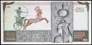 Egypt, Arabská republika (1391-dátum AH) (1971-dátum AD), 20 libier 1976