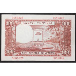 Equatorial Guinea, Republic (1968-date), 100 Pesetas 12/10/1969