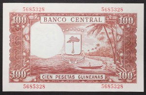 Guinea Equatoriale, Repubblica (1968-data), 100 Pesetas 12/10/1969