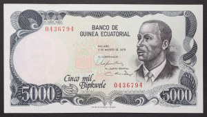 Rovníková Guinea, republika (1968-dátum), 5.000 Bipkwele 03/08/1979