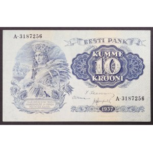 Estland, Republik (1918-nach), 10 Krooni 1937