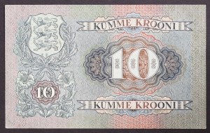 Estonia, Republic (1918-date), 10 Krooni 1937