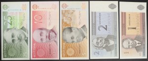 Estonia, Republic (1918-date), Lot 5 pcs.