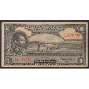 Äthiopien, Königreich, Haile Selassie (1930-1936 und 1941-1974), 1 Dollar n.d. (1945)