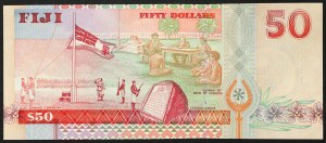 Fidżi, Republika (1970-date), 50 dolarów b.d. (2002)