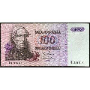 Finlandia, Republika (1919-date), 100 Markka 1976