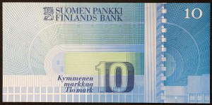 Finlande, République (1919-date), 10 Markka 1986