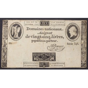 Francúzsko, Ľudovít XVI (1774-1792), 25 Livres 16/12/1791