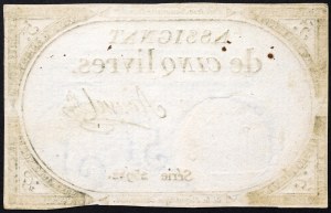 France, Première République, 5 Livres s.d. (1791-93)