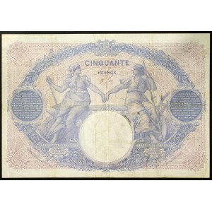 Francja, Trzecia Republika (1870-1940), 50 franków 18/10/1912