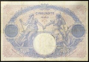 France, Third Republic (1870-1940), 50 Francs 18/10/1912