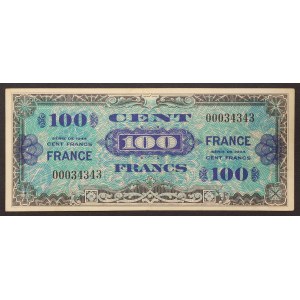 Francia, Militare Alleato, 100 franchi n.d. (1944)
