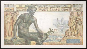 France, French State (1940-1944), 1.000 Francs 05/11/1942