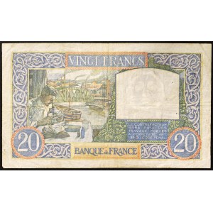 France, French State (1940-1944), 20 Francs 08/05/1941