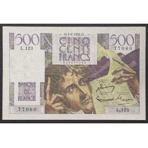 Francúzsko, štvrtá republika (1946-1958), 500 frankov 1945-53