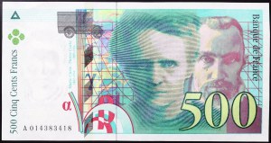 France, Fifth Republic (1959-date), 500 Francs 1994