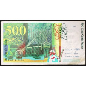 France, Fifth Republic (1959-date), 500 Francs 1994