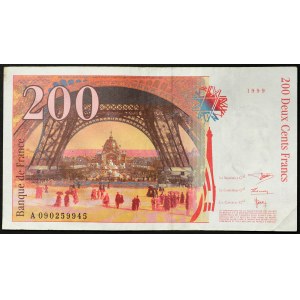 Francúzsko, Piata republika (1959-dátum), 200 frankov 1999
