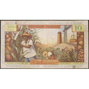 Francúzske Antily (1961-1975), 10 frankov b.d. (1964)
