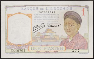 Francúzska Indočína (Kambodža, Laos, Vietnam) (do roku 1954), 1 Piastre 1946