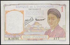 Indochiny Francuskie (Kambodża, Laos, Wietnam) (do 1954 r.), 1 piastr 1946 r.