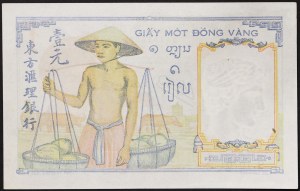 Französisch-Indochina (Kambodscha, Laos, Vietnam) (bis 1954), 1 Piastre 1946
