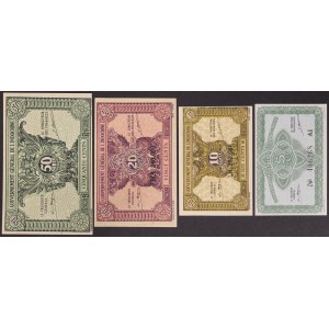 Indochine française (Cambodge, Laos, Vietnam) (jusqu'en 1954), lot 4 pièces.
