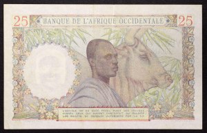 Francúzska západná Afrika, 25 frankov 27/12/1948